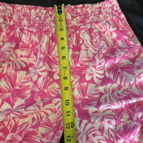 Amuse Tropical Print Pants Hot Pink Size Small - Picture 6 of 9
